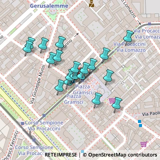 Mappa Via Antonio Gramsci, 20154 Milano MI, Italia (0.094)