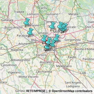 Mappa Via Antonio Gramsci, 20154 Milano MI, Italia (9.41333)