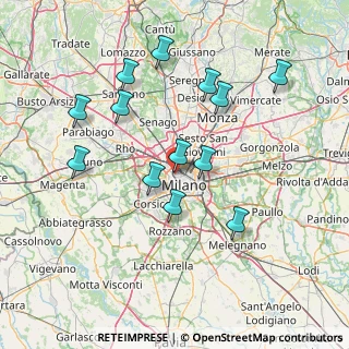 Mappa Via Antonio Gramsci, 20154 Milano MI, Italia (14.62154)