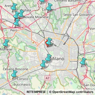 Mappa Via Antonio Gramsci, 20154 Milano MI, Italia (6.26167)