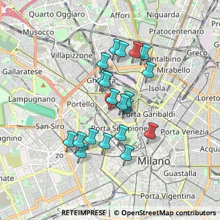 Mappa Via Antonio Gramsci, 20154 Milano MI, Italia (1.524)