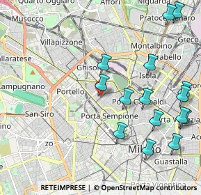 Mappa Via Antonio Gramsci, 20154 Milano MI, Italia (2.45867)
