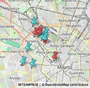 Mappa Via Antonio Gramsci, 20154 Milano MI, Italia (1.29091)