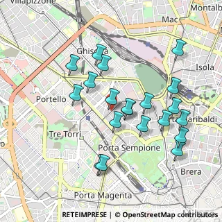Mappa Via Antonio Gramsci, 20154 Milano MI, Italia (0.922)