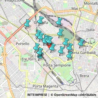 Mappa Via Antonio Gramsci, 20154 Milano MI, Italia (0.6625)