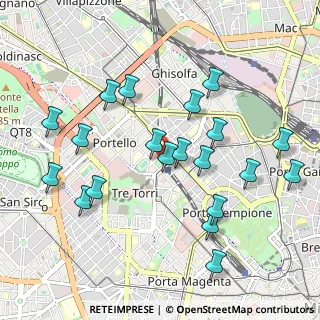 Mappa Via Corleone, 20149 Milano MI, Italia (1.0365)