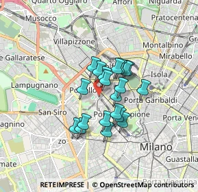 Mappa Via Corleone, 20149 Milano MI, Italia (1.1435)