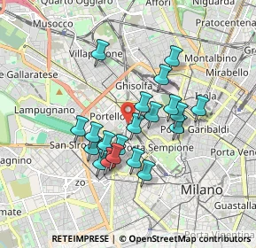 Mappa Via Corleone, 20149 Milano MI, Italia (1.4435)