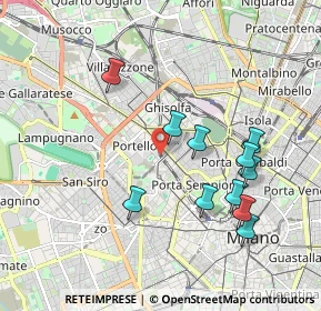 Mappa Via Corleone, 20149 Milano MI, Italia (1.88636)