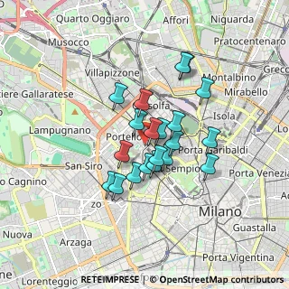 Mappa Via Corleone, 20149 Milano MI, Italia (1.2735)
