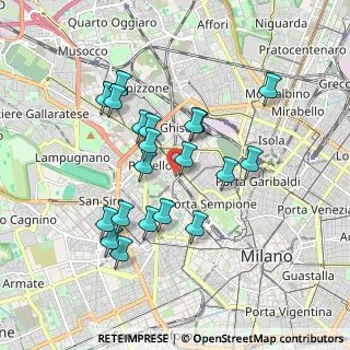 Mappa Via Corleone, 20149 Milano MI, Italia (1.654)