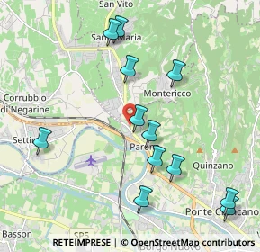 Mappa Via Andrea Chiocco, 37124 Parona VR, Italia (2.16667)