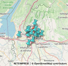 Mappa Via Andrea Chiocco, 37124 Parona VR, Italia (7.20308)