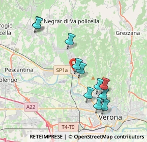 Mappa Via Andrea Chiocco, 37124 Parona VR, Italia (3.74091)