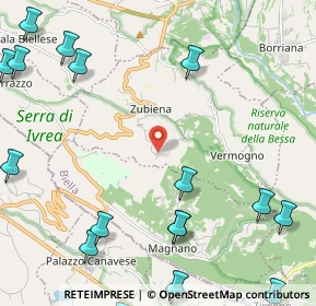 Mappa Frazione Parogno, 13888 Zubiena BI, Italia (3.4775)