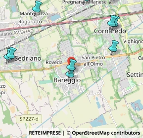Mappa 20008 Bareggio MI, Italia (2.82273)