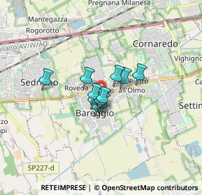 Mappa 20008 Bareggio MI, Italia (0.85091)
