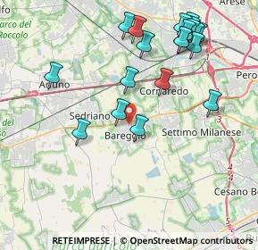 Mappa 20008 Bareggio MI, Italia (4.509)