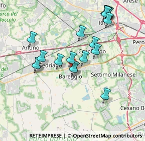 Mappa 20008 Bareggio MI, Italia (3.8855)