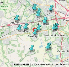 Mappa 20008 Bareggio MI, Italia (3.7585)