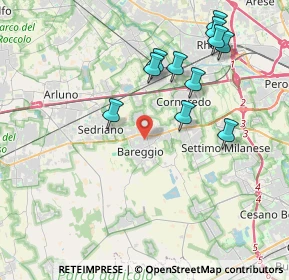 Mappa 20008 Bareggio MI, Italia (4.08182)