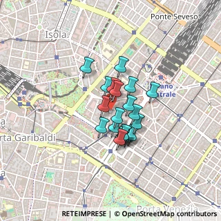 Mappa Via Fara, 20124 Milano MI, Italia (0.2755)