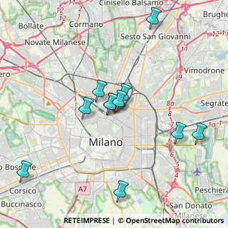 Mappa Via Fara, 20124 Milano MI, Italia (3.63909)