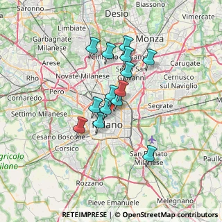 Mappa Via Fara, 20124 Milano MI, Italia (5.24786)