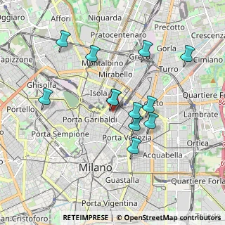 Mappa Via Fara, 20124 Milano MI, Italia (1.67417)