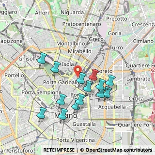 Mappa Via Fara, 20124 Milano MI, Italia (1.78286)