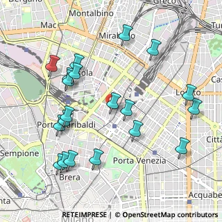 Mappa Via Fara, 20124 Milano MI, Italia (1.1215)