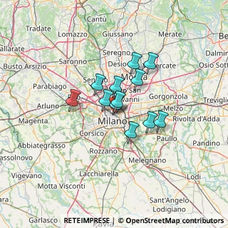 Mappa Via Fara, 20124 Milano MI, Italia (8.60167)