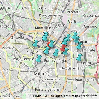 Mappa Via Fabio Filzi, 20123 Milano MI, Italia (1.39438)