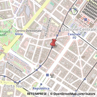 Mappa Via Fabio Filzi,  10, 20124 Milano, Milano (Lombardia)