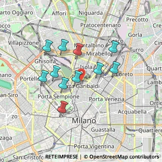 Mappa Via Vincenzo Capelli, 20124 Milano MI, Italia (1.57727)