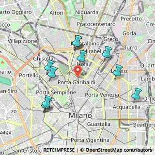 Mappa Via Vincenzo Capelli, 20124 Milano MI, Italia (1.97083)