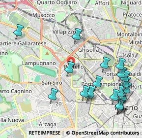 Mappa Via Nicodemo Tranchedini, 20149 Milano MI, Italia (2.578)