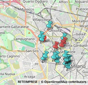 Mappa Via Nicodemo Tranchedini, 20149 Milano MI, Italia (1.92263)
