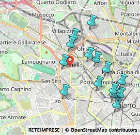 Mappa Via Nicodemo Tranchedini, 20149 Milano MI, Italia (2.04857)