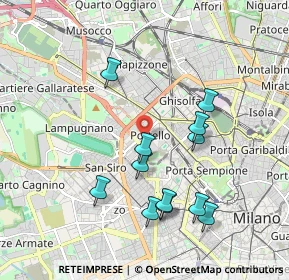 Mappa Via Nicodemo Tranchedini, 20149 Milano MI, Italia (1.86167)