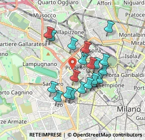 Mappa Via Nicodemo Tranchedini, 20149 Milano MI, Italia (1.4925)