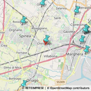 Mappa Via Sorelle Silvestri, 30174 Venezia VE, Italia (3.50636)