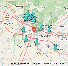 Mappa Via IV Novembre, 25010 Borgosatollo BS, Italia (6.30769)