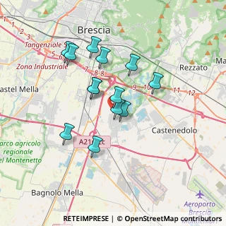Mappa Via IV Novembre, 25010 Borgosatollo BS, Italia (2.96154)