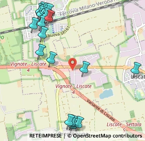 Mappa Via Buozzi, 20062 Liscate MI, Italia (1.3965)