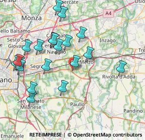 Mappa Via Buozzi, 20062 Liscate MI, Italia (8.389)