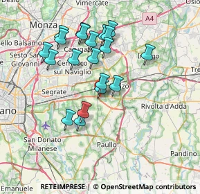 Mappa Via Buozzi, 20062 Liscate MI, Italia (6.71)