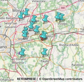 Mappa Via Buozzi, 20062 Liscate MI, Italia (6.666)