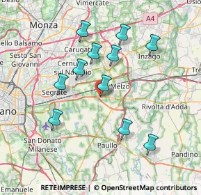 Mappa Via Buozzi, 20062 Liscate MI, Italia (6.96364)