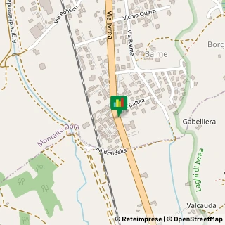 Mappa Via Ivrea, 92, 10016 Montalto Dora, Torino (Piemonte)